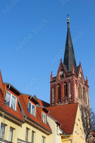 Dächer mit Kirchturm in Bad Freienwalde