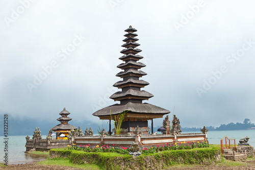 temple Ulun Danu on lake Beratan, Bali,Indonesia..