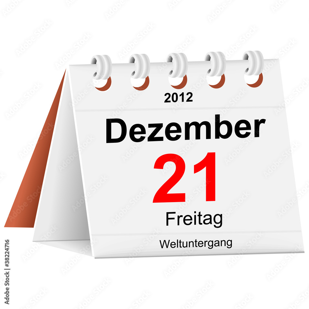 Fototapeta premium Kalender - 21.12.2012 - Weltuntergang