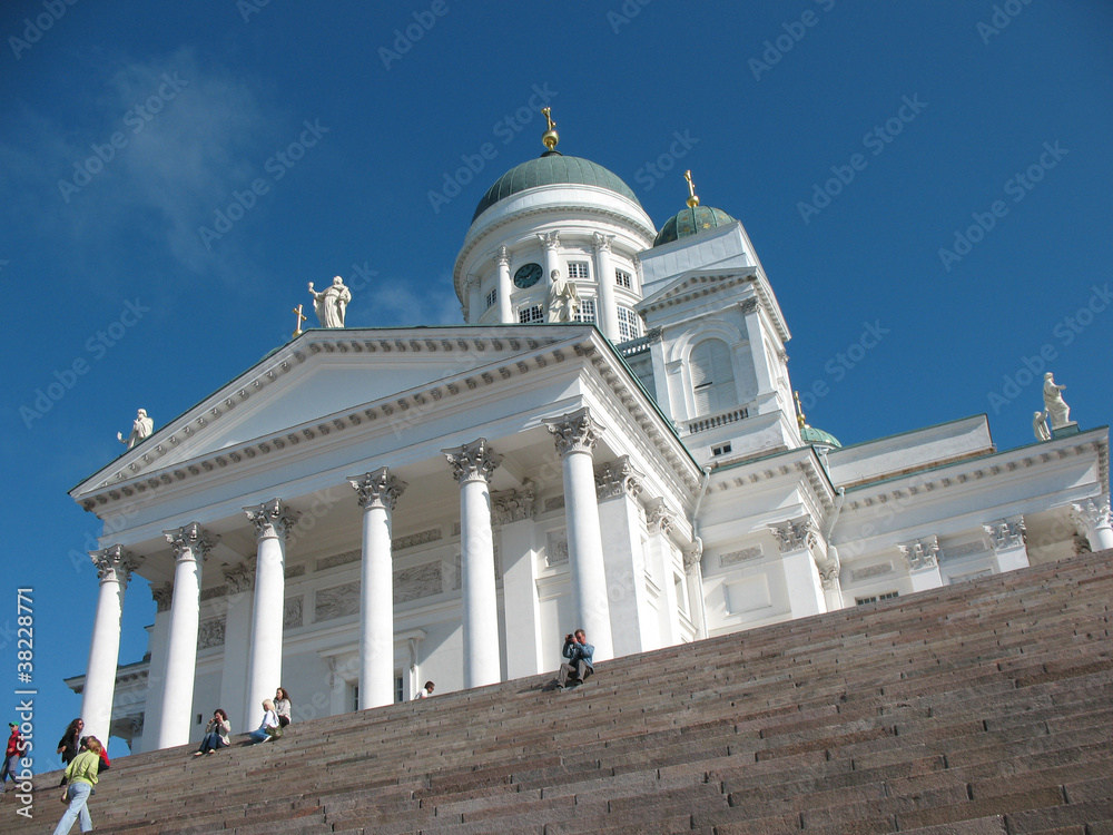 Fototapeta premium Cathedral on Senate Square in Helsinki