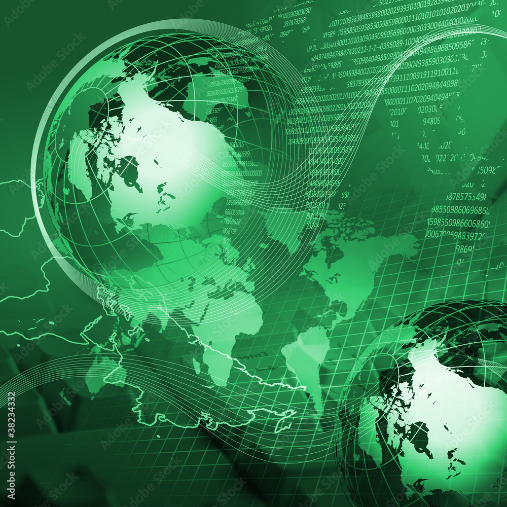 Global financial color charts and graphs Global financial color charts and graphs