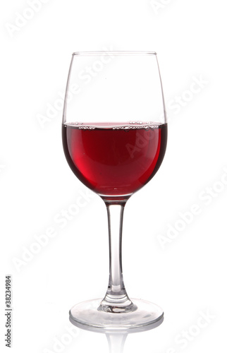 isolated wineglass