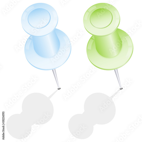 Vector push pins