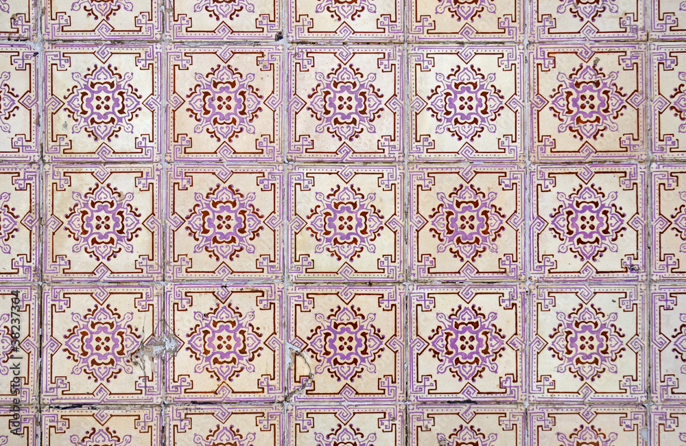 Old tiles background