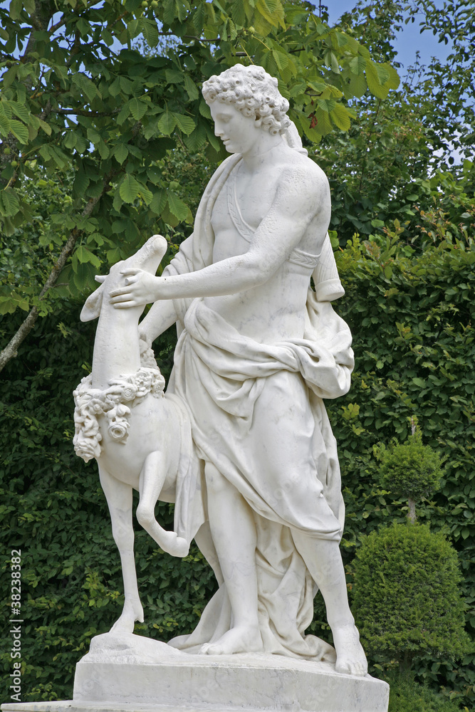 Paris - statue from garden of Versailles palace