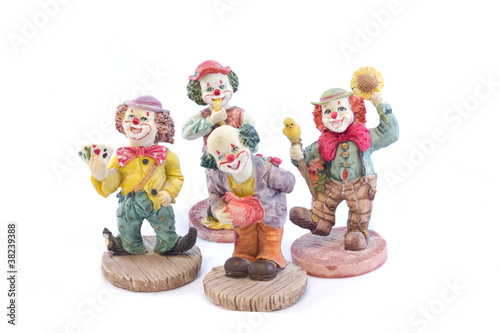 Naklejka figuras payasos