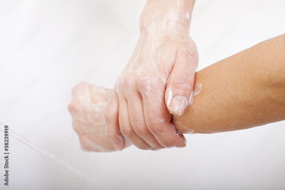 Fototapeta premium Washing hands.