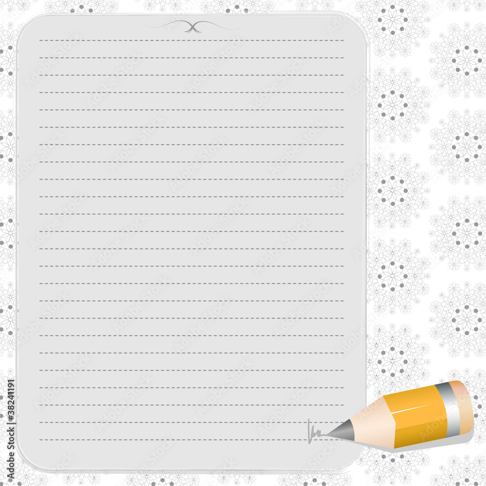  liniertes briefpapier Stock-Vektorgrafik 