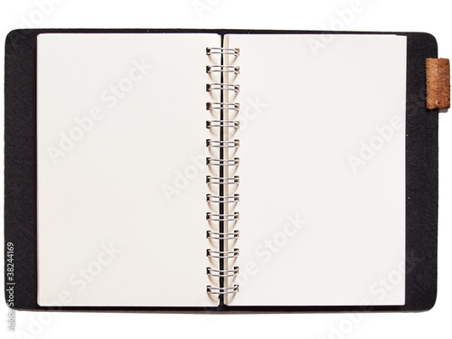 notebook isolated on the white background