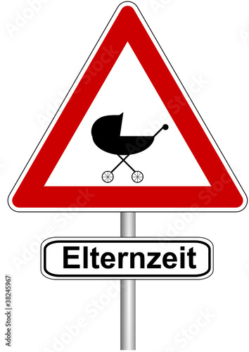 Schild Elternzeit