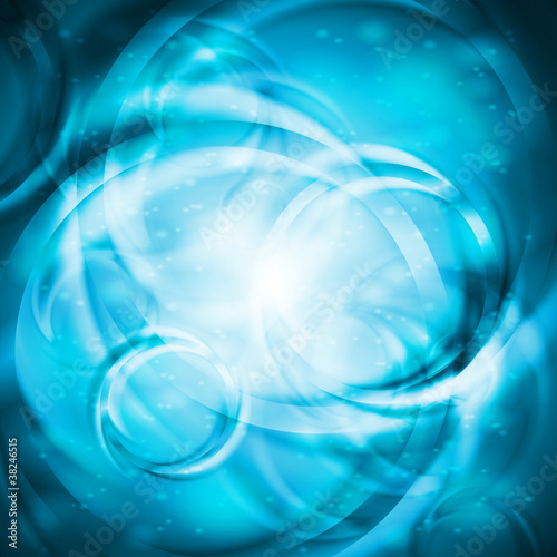 Bright blue abstraction