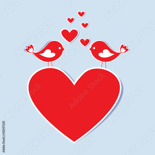 Birds in love