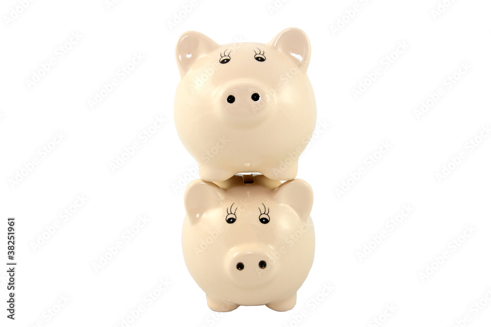 Stacked Piggy Bank Series - Traditional