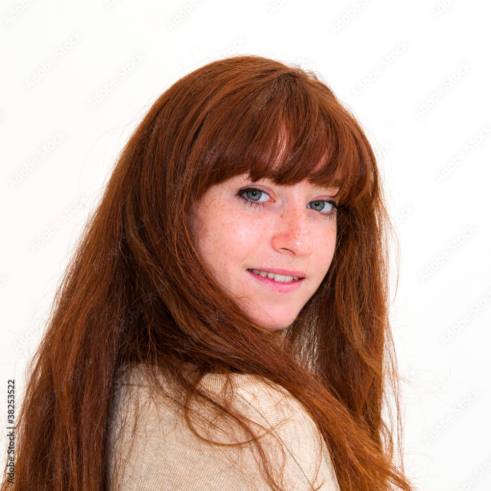 young woman smiling young woman smiling