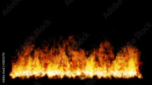 Loopable fire wall element