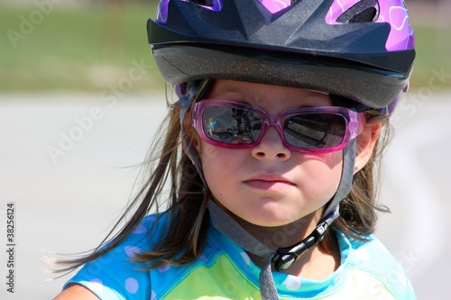 Girl in Bike Helmet