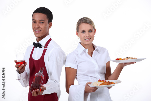 A couple of waiter. photo