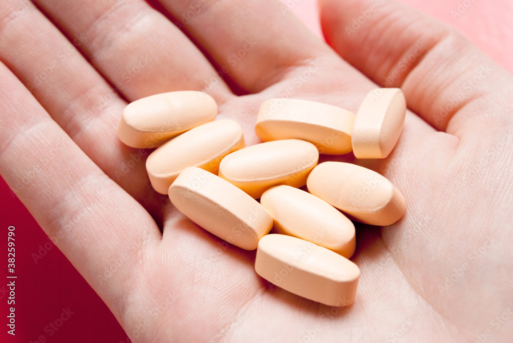 pills in hand pills in hand