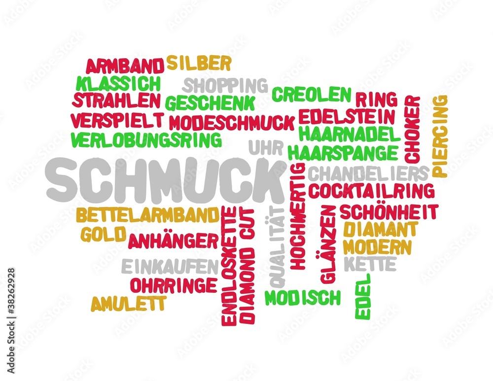 Schmuck - pink/grün