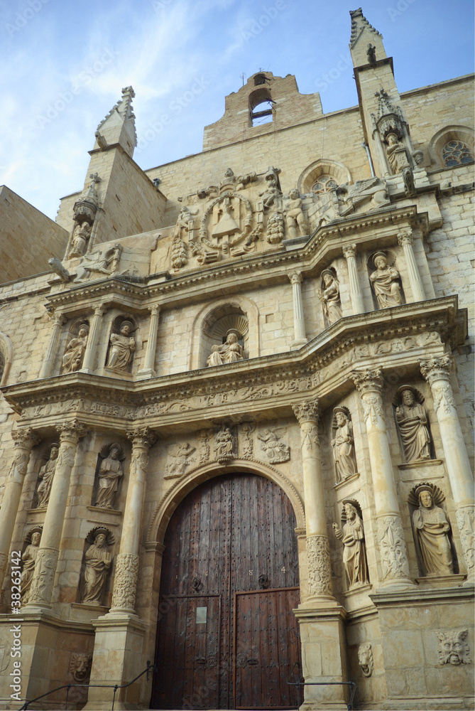 Church of the village of Montblanc.Tarragona.Spain