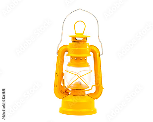 kerosene lamp isolated