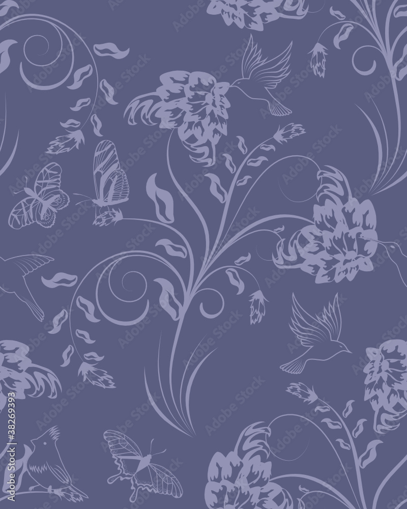 Fototapeta premium seamless floral pattern