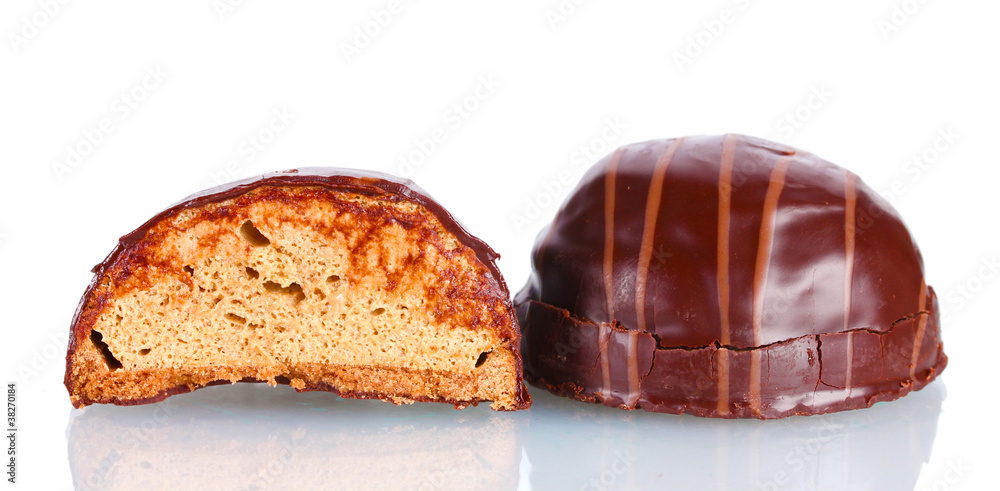 Сhocolate cookie isolated on white Сhocolate cookie isolated on white