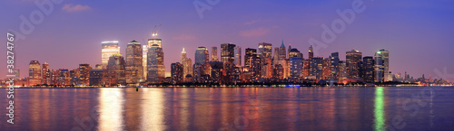 New York City Manhattan dusk panorama © rabbit75_fot