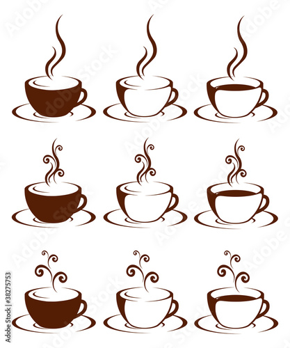 Cup (mug) of hot drink (coffee, tea etc) #38275753