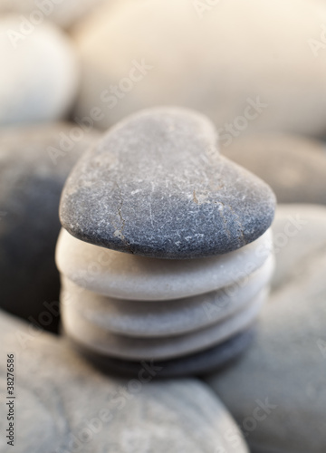 Canvas Print équilibre de pierres galets zen