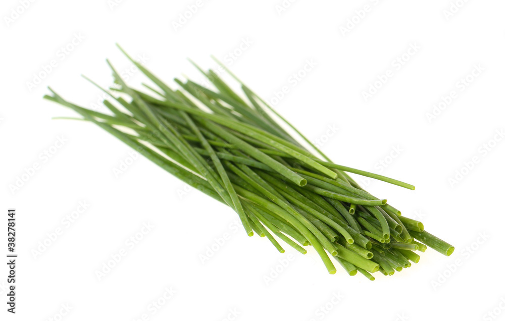 Fototapeta premium Schnittlauch Bündel freigestellt