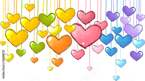 Colorful Hearts