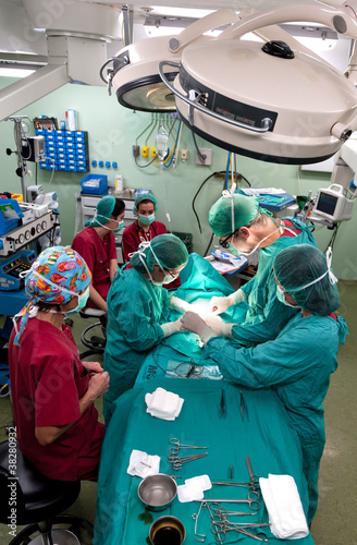 Surgery operation procedure aerial