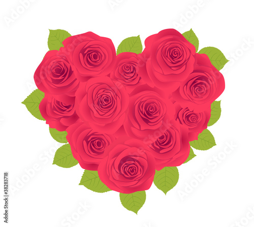 Heart of roses