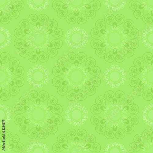 Seamless pattern in green tones