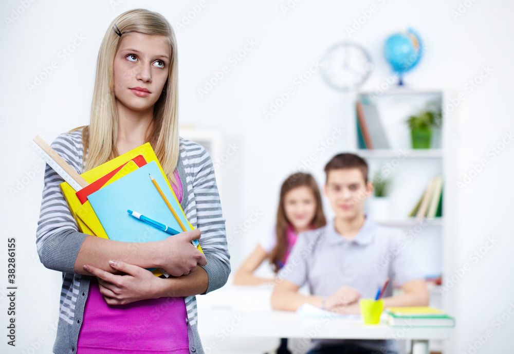 Fototapeta premium Pensive student