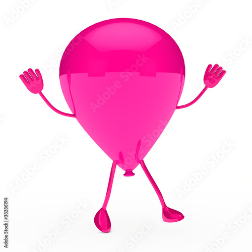 purple party balloon wave
