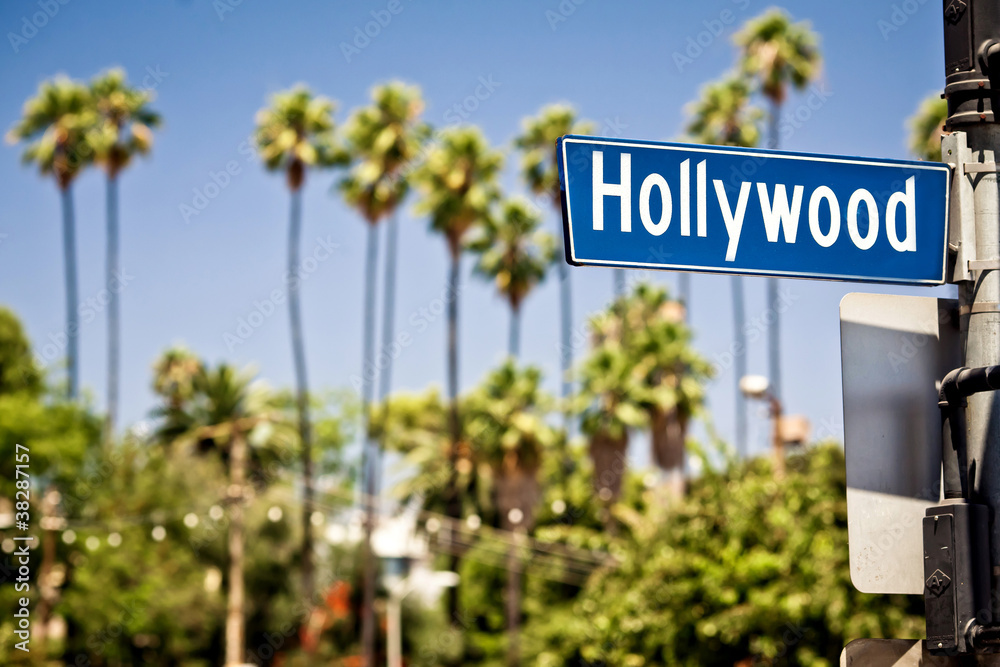 Naklejka premium Hollywood sign in LA
