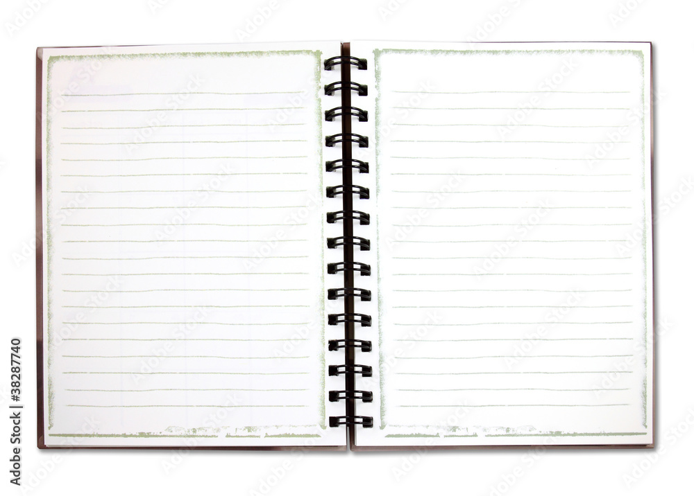 Binder notebook isolated on white Binder notebook isolated on white