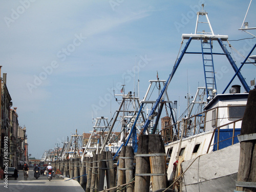Cuadro en lienzo porto canale, chioggia