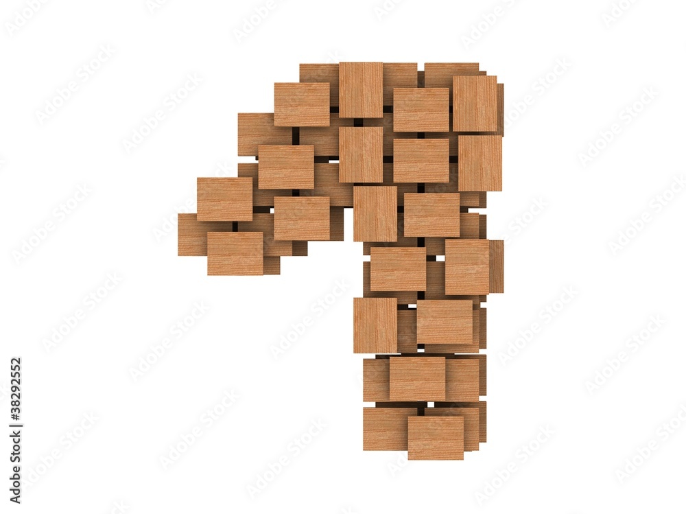 illustration of a abstract wood number 1 illustration of a abstract wood number 1