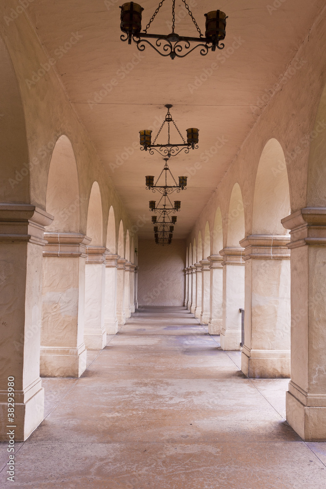 Fototapeta premium Archway in warm tones.