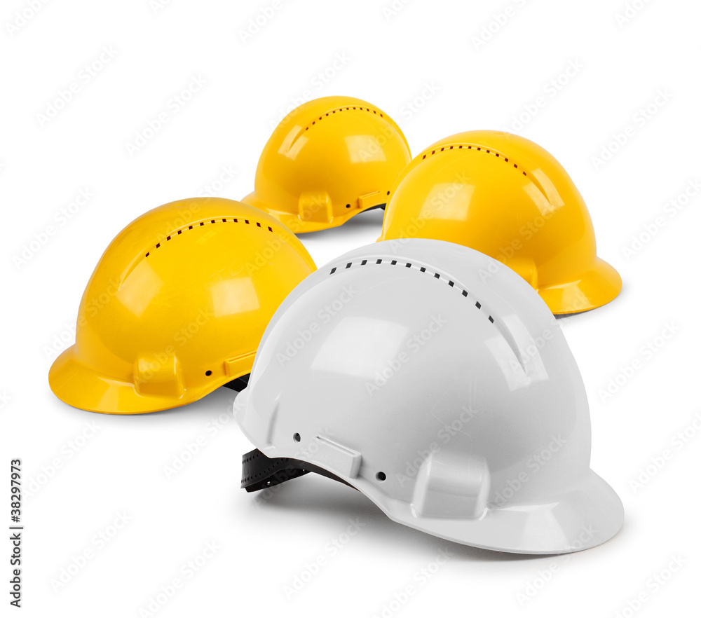 Fototapeta premium Four hard hat team