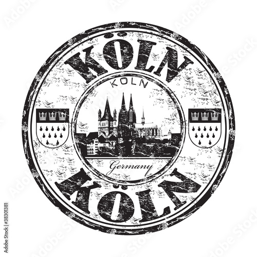 Koln grunge rubber stamp