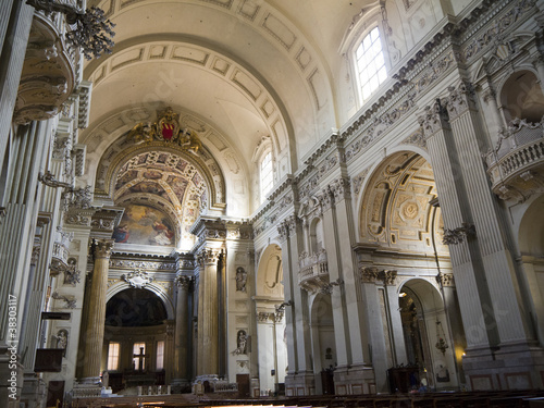 Interior of Cathedral in Bologna Italy © quasarphotos