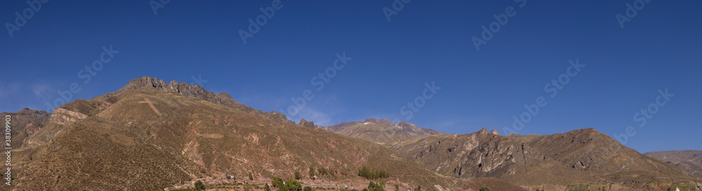Colca mountains seen from Chivay