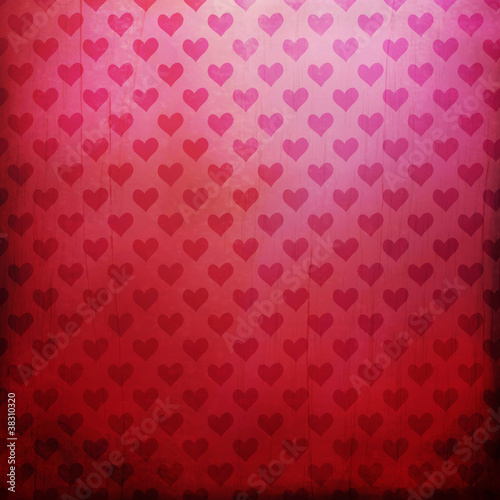 vintage background with hearts