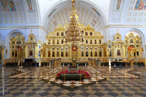 Vászonkép iconostasis in russian orthodox church