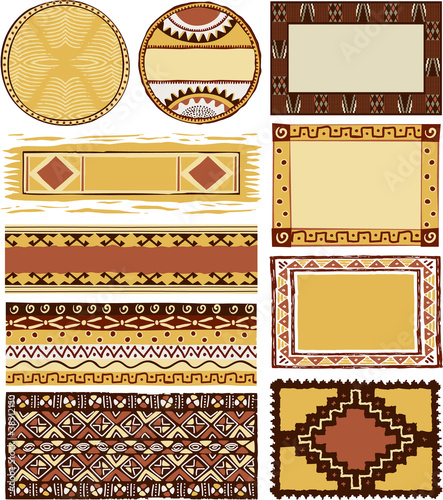 African frames and decoration