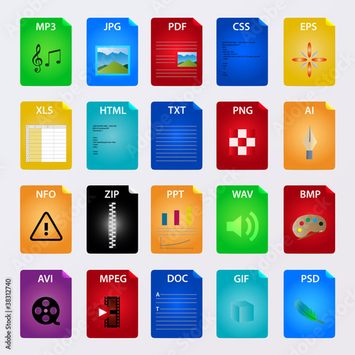 file icon vector set